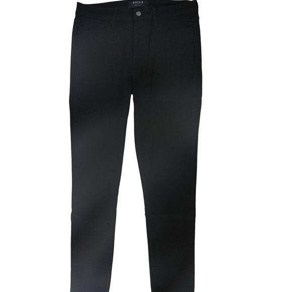 NEW, DSTLD High Waist Black Coated Stretch Skinny Jeans - Picture 5 of 16